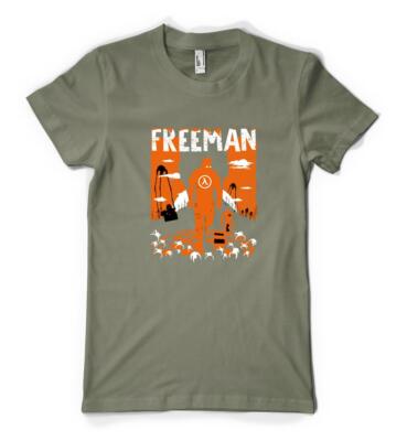 Half Life Freeman Thriller Gamer Gaming Personalised Unisex Adults T Shirt