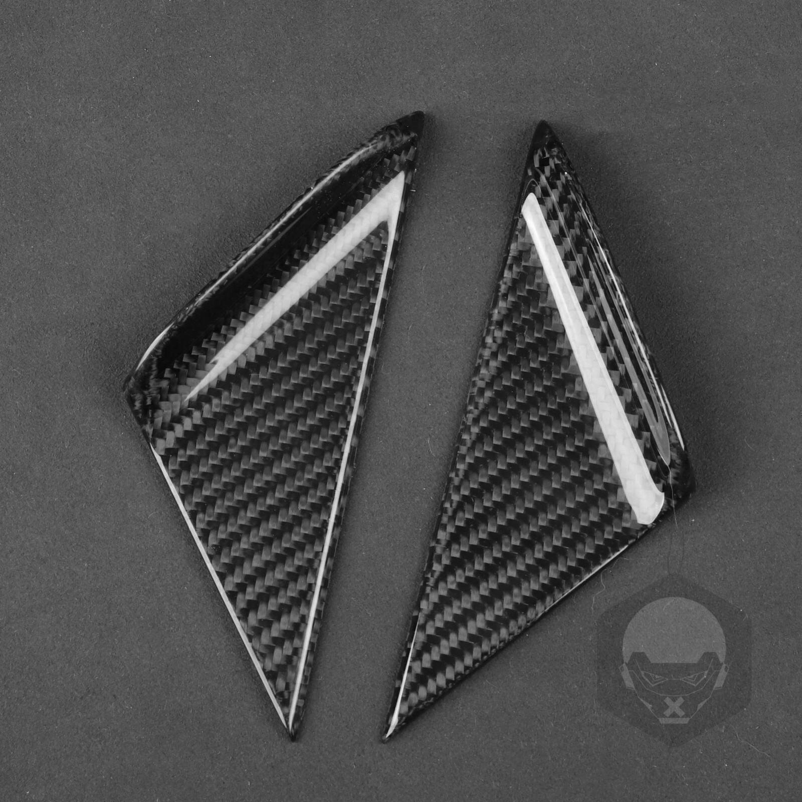 Real Dry Carbon Fiber Side A-pillar Panel Cover For Porsche 718 911 981 2012-19