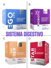 Paquete Omilife Para  Un Buen SISTEMA DIGESTIVO FIBRA, PROBIOTIC ,STAR BIEN , EG