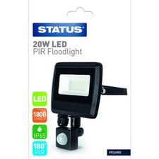 Status Pesaro 20W LED PIR Floodlight - NEW