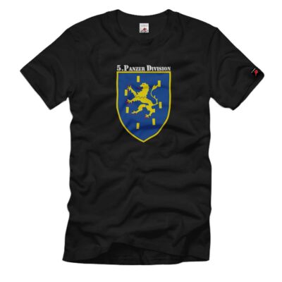 5 Panzerdivision 5 Pzdiv Bundeswehr WK Einheit Wappen Abzeichen - T Shirt #2810