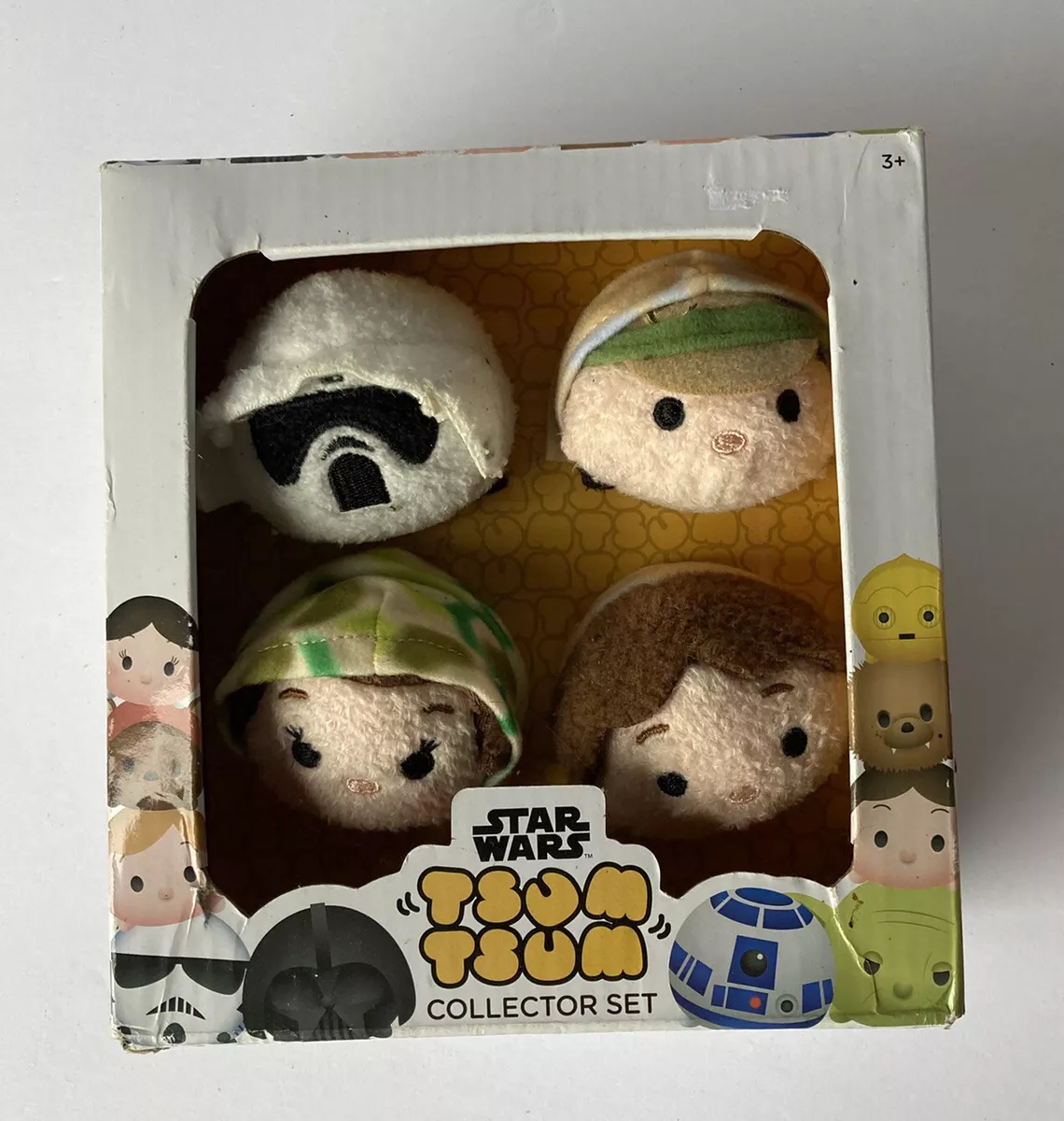 Star Wars Disney Tsum Tsum Stackable Plush Collector Set New