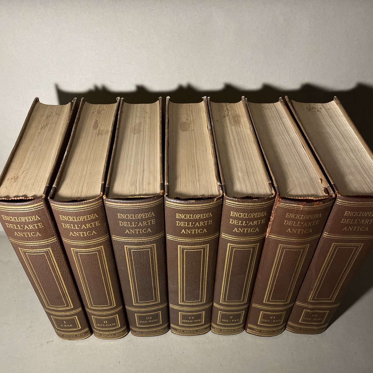 Enciclopedia Dell'Arte Antica Complete 7 Volume Set Hardcover