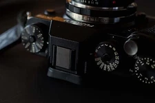 NANIGASHI Brass Hot Shoe Cover Black Finish Made in Japan