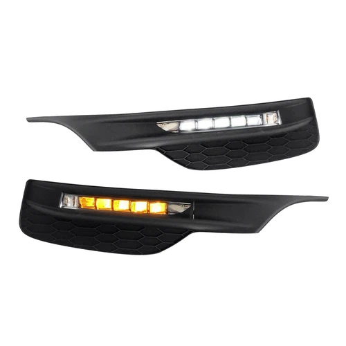For 2016 2017 Honda Accord Front Bumper Grille LED Fog Lights & Support Brackets - Picture 4 of 18