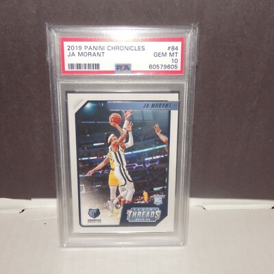 ja morant graded card 2019 Panini Chronicles JA Morant Rookie Card #84 Graded PSA 10 Gem Mint RC