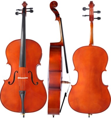 DE Cello 4/4 M-tunes No.140 hölzern - spielbereit