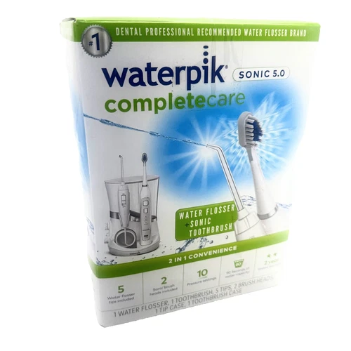 **OPEN BOX** Waterpik Sonic 5.0 Complete Care H20 Flosser & Toothbrush-WHITE