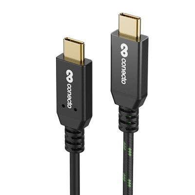 USB-C auf USB-C Lade-Kabel USB 2.0 Schnellladefunktion E-Marker 480MB/s 5A/100W
