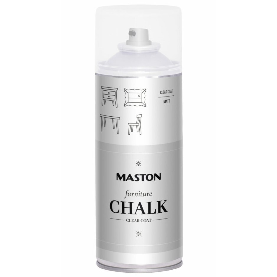 Maston Spray Furniture Chalk Clear Coat Matt 400ml - Image 2