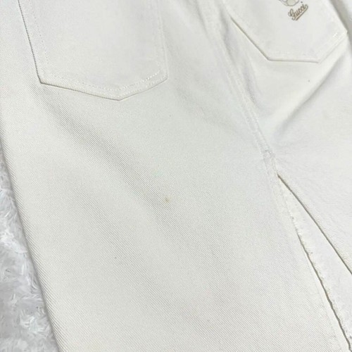 GUCCI White Denim Skirt Size 38 Made in Italy from JP - Picture 17 of 24