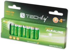Techly Blister 12 Batterie High Power Mini Stilo AAA Alcaline LR03 1,5V