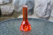 Red Phoenix Star 5-1/4 inch long. 2-1/2in Dia. Glass pipe. Glycerin "Freezable".