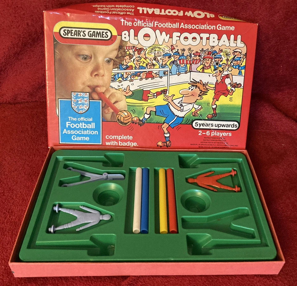 Vintage Spear's Games Blow Football Game Spears FA Foot ball Fun - Image 2 of 3