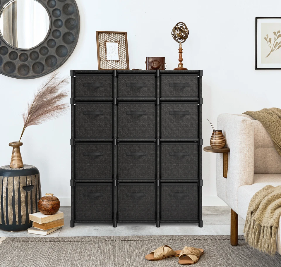 Cube Storage Organizer Bedroom Living Room Office Closet Storage Shelves Bins - Image 3 of 4