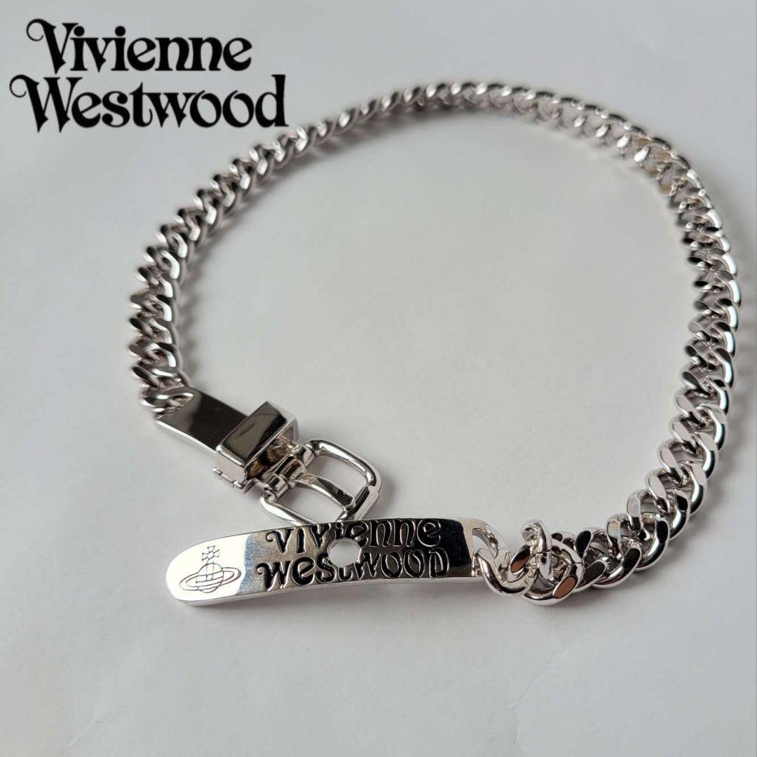 Vivienne Westwood AUGUSTINOチョーカー シルバー Vivienne Westwood AUGUSTINO Chain Choker Necklace No box