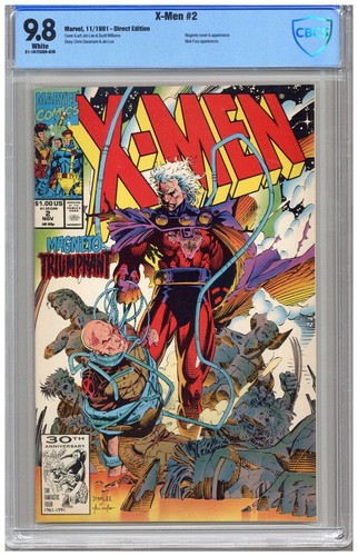 X-Men  # 2   CBCS   9.8   NMMT    White pgs  11/91  Magneto cover & App.   Nick 