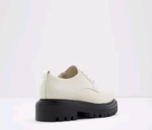 ALDO Bigmove zapatos gruesos con cordones en blanco roto con suelas transparentes - Imagen 3 de 7