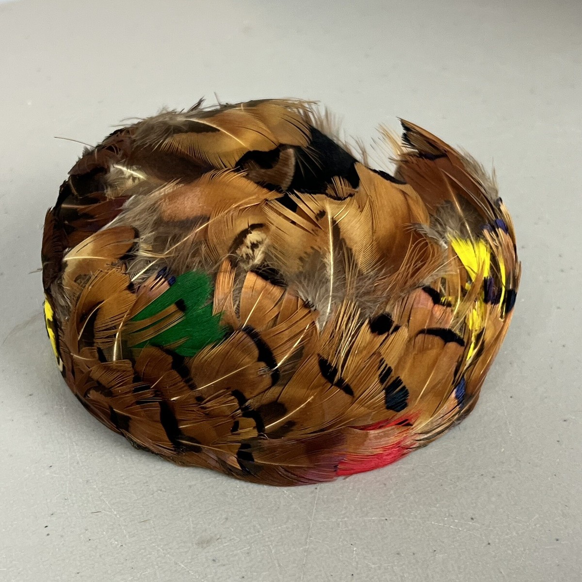 Vintage pheasant feather fascinator hat 1950s 1950s LEATHER FEATHERS fascinator HAT | new fall – Napa  main image 3