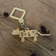 Portachiavi Minecraft serie Ocelot Hangers 3" plastica figura tacca e mojang HTF