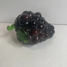 Vintage Murano Style Art Glass Hand Blown Kitchen Decor Fruit Grapes 🍇