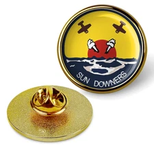 VF-111 'Sundowners' Tie Tac, Hat Pin, Badge, Military Lapel Pins - Gold