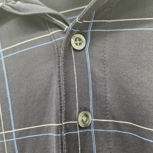 Polo da golf Brooks Brothers Country Club da uomo taglia M ~ blu navy VEDI DETTAGLI - Foto 3 di 6