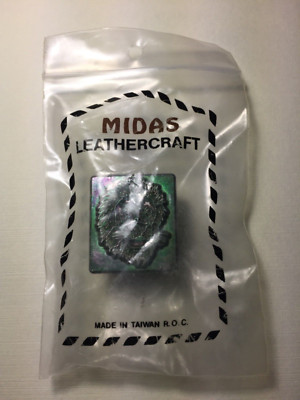 Vintage Midas LeatherCraft 3D Pictorial Stamp Detailed Lion Head #8324