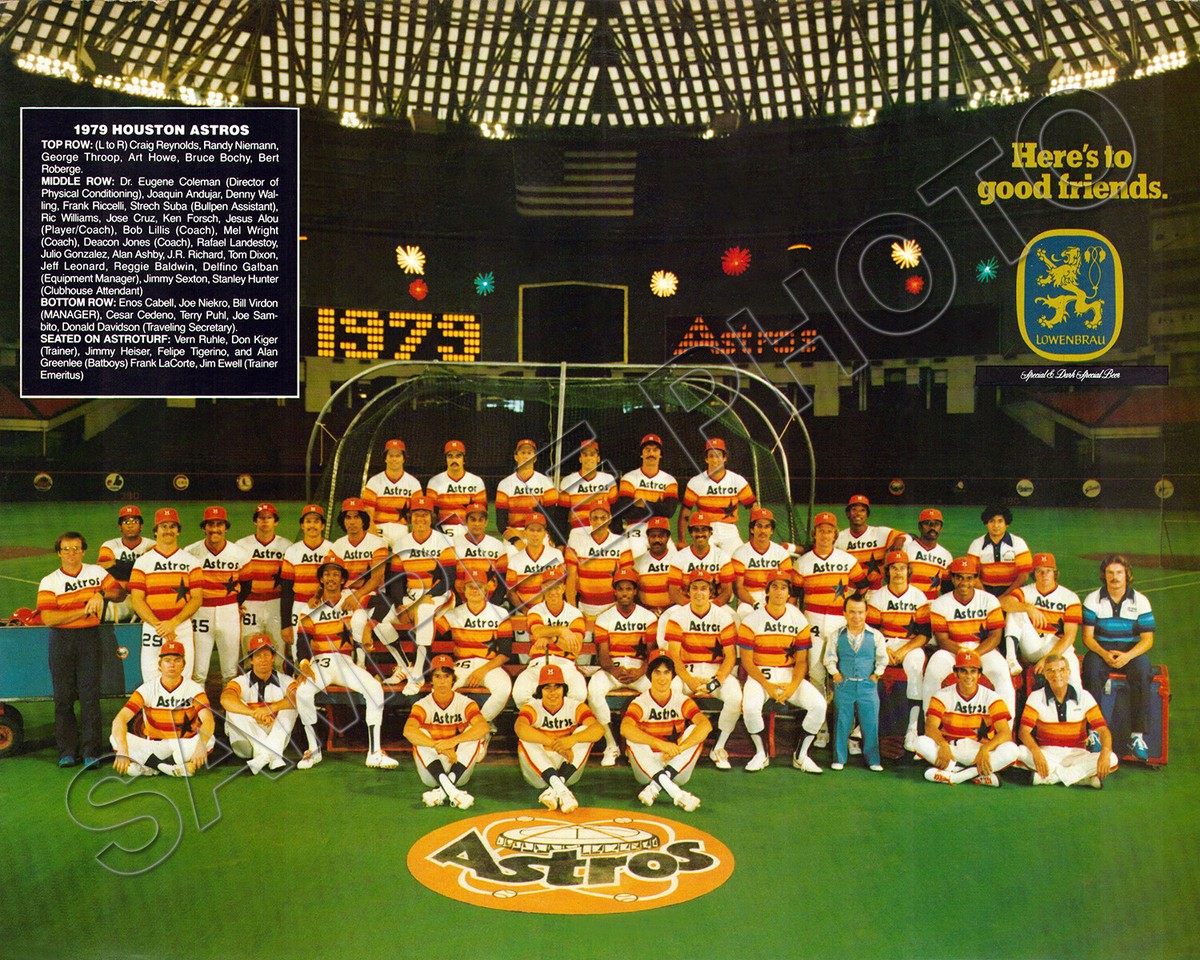 ASTRO キャッシュビー 全員写真 1979 HOUSTON ASTROS 8X10 TEAM PHOTO PICTURE ASHBY CABELL NIEKRO
