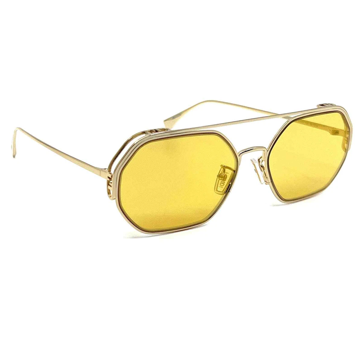 Fendi top hexagon sunglasses