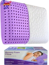 Lavender Pillow Queen Size Cooling Memory Foam Pillow with Lavender Scent USA