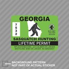 Montana Sasquatch Hunting Permit Sticker Decal - Self Adhesive Vinyl - Weatherproof - Made In - Foto 10
