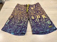 Nike 6.0 Board Shorts Swimming s Letters All Over Print Youth Size 16