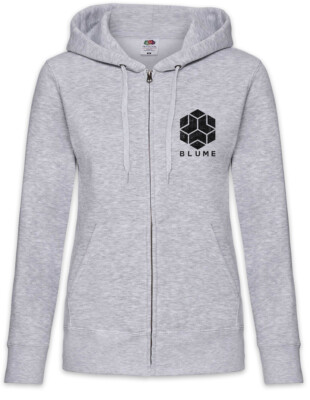 Blume Damen Zipper Hoodie Watch Game Corporation Dogs Logo Sign Symbol Schild