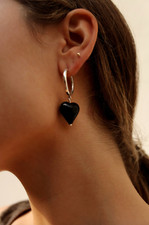 Alexa De La Cruz - Glass Heart Classic Hoop E...