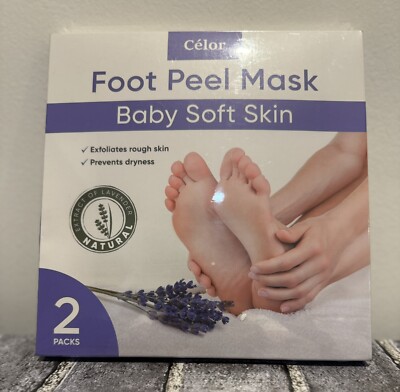 Foot Peel Mask (2 Pairs) - for Baby Soft Skin Remove Dead Skin, Dry, Cracked Fee