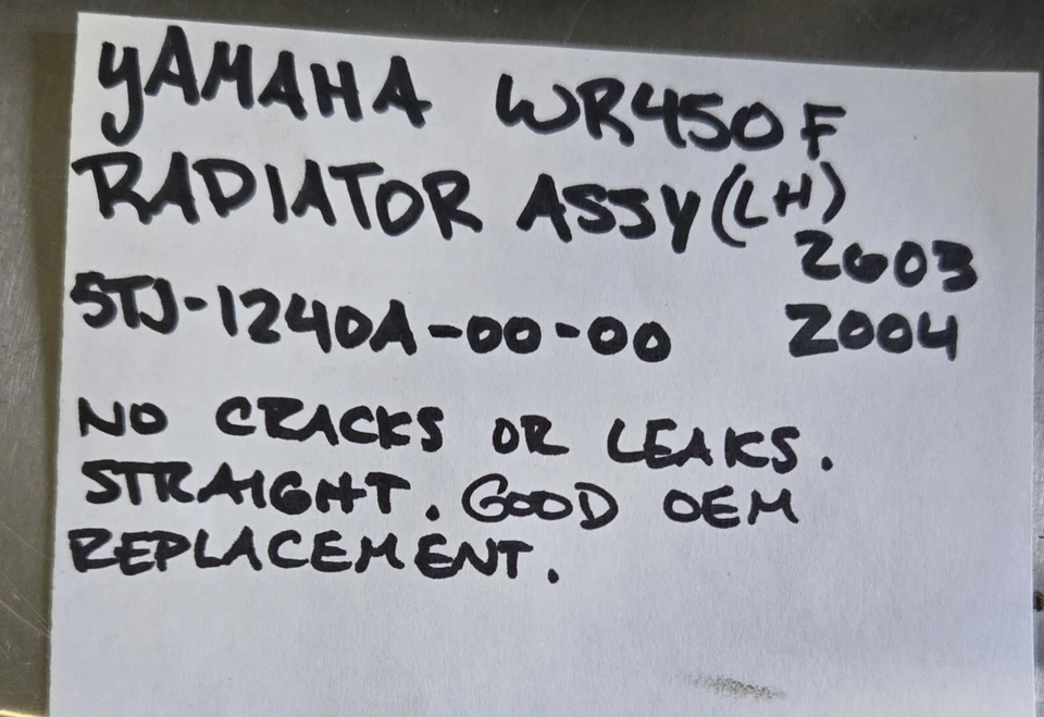 Radiador OEM YAMAHA WR450F 2003-2004 (LH) 5TJ-1240A-00-00 - Imagem 3 de 4