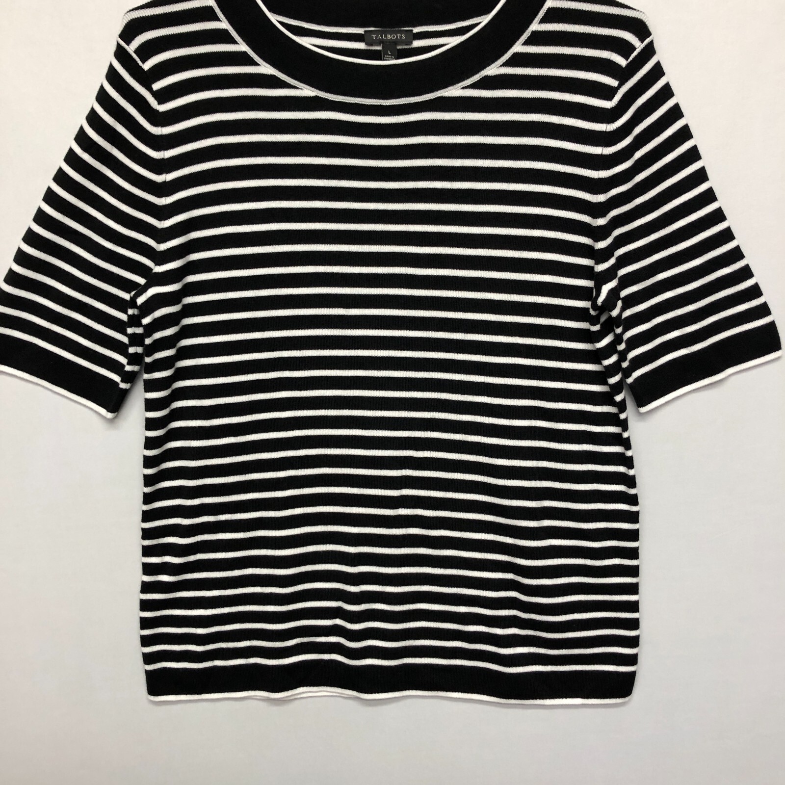 Talbots Women Short Sleeve Stretch Knit Top Shirt… - image 8