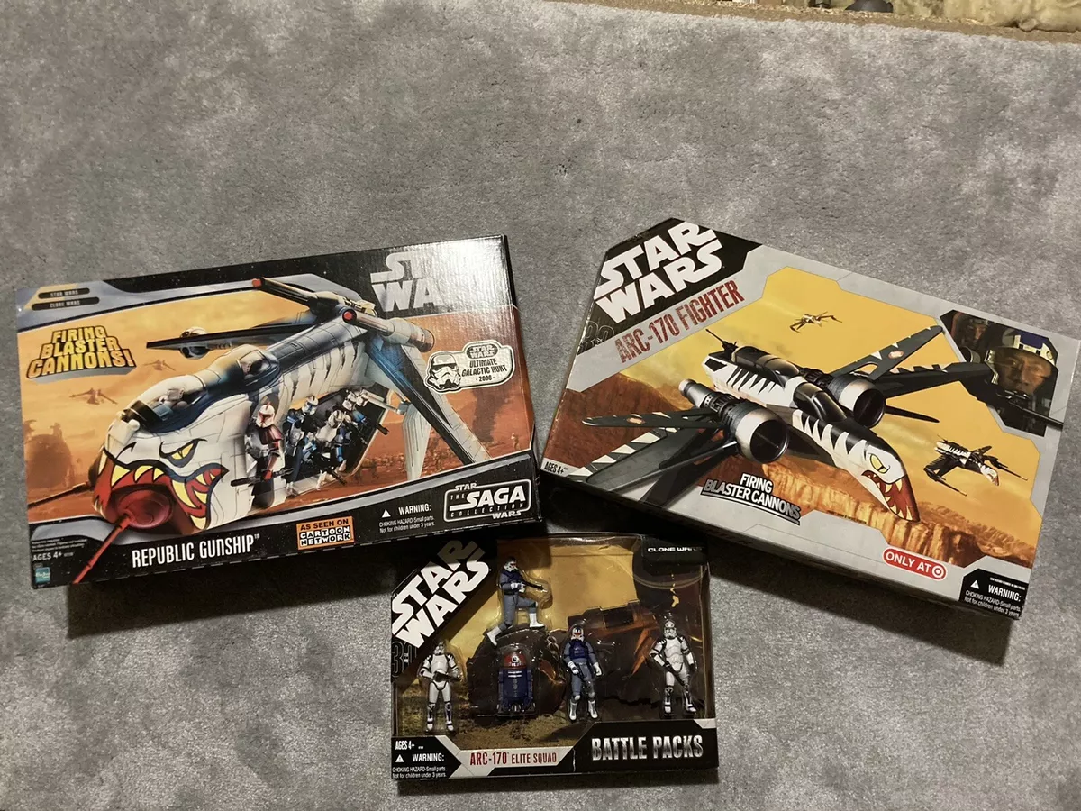 Star Wars Tiger Shark Republic Gunship Arc 170 Tiger Shark And