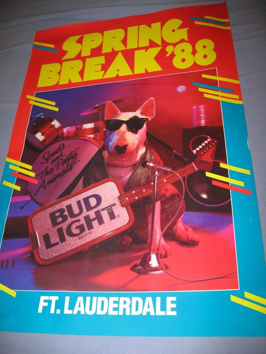 SPUDS McKENZIE MACKENZIE 1988 - FT. LAUDERDALE SPRING BREAK