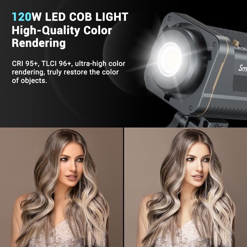 SmallRig RC120D COB Daylight 3612 + Softbox parabolico RA-D85 (33,5 pollici/85 cm) 3586 - Foto 6 di 13