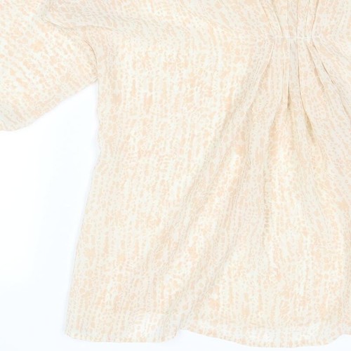 H&M Womens Beige Polyester Blend Blouse Size 8 - Picture 10 of 10