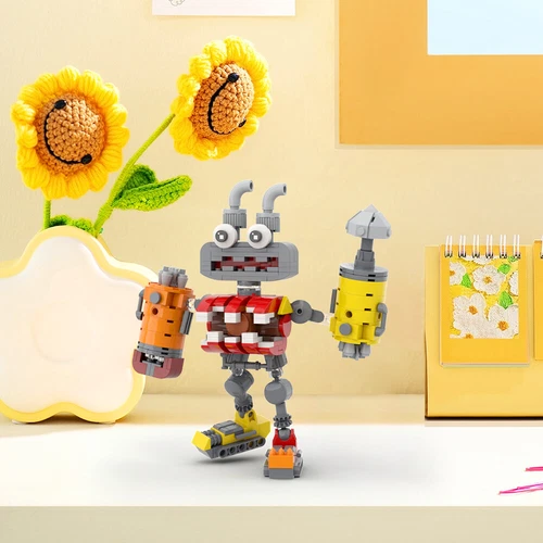 New Wubbox Monster Action Figure Building Blocks Set Red Robot Model Bricks Toy - Picture 5 of 7