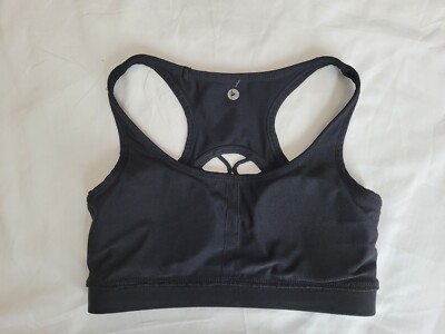 90 Degree by Reflex Women'sSize XS Black Sport Bra Cage Back NWT