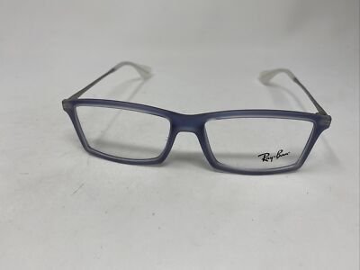 RAY BAN RB7021 MATTHEW 5496 52/14/140 BLUE COSMO SILVER EYEGLASSES YX01