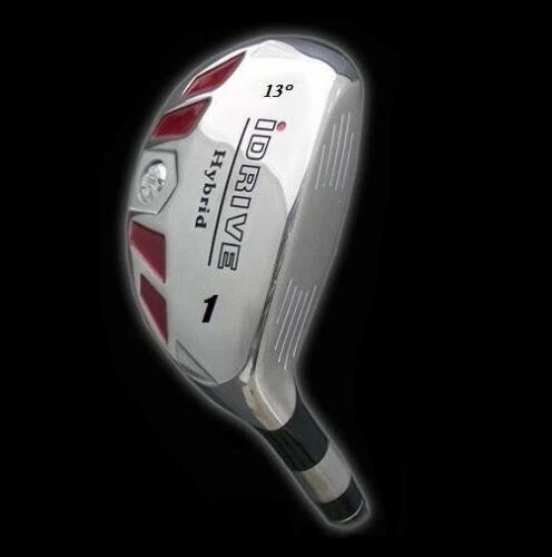 #1 DRIVING ONE IRONWOOD HYBRID LONG DRIVER ANTI-SLICE GOLF CLUB MENS STIFF STEEL - Image 4 of 4