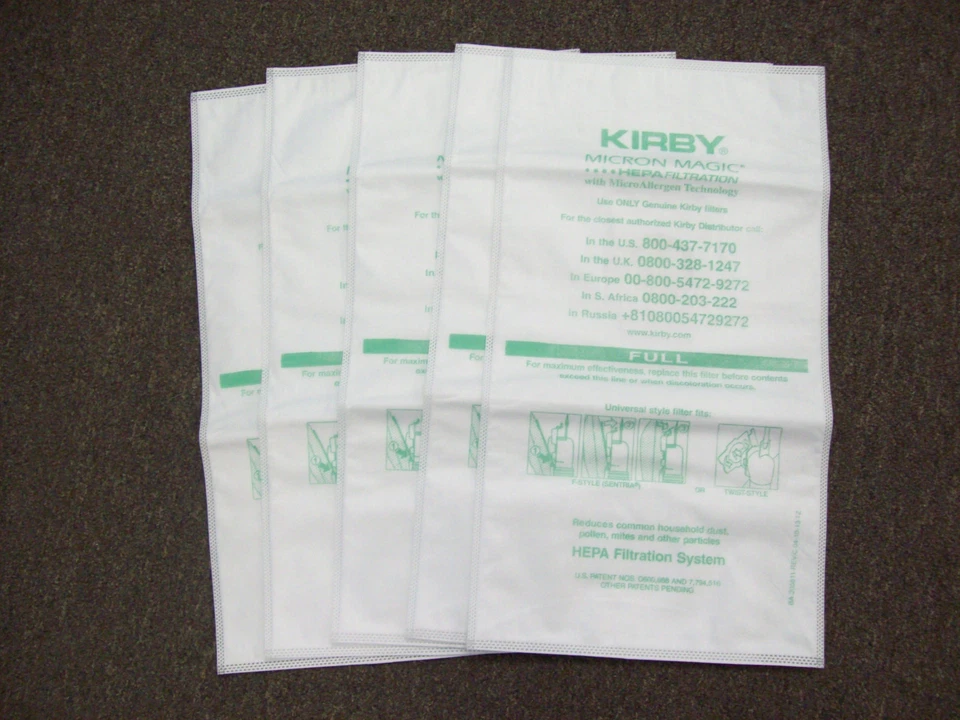 ONE Genuine Kirby HEPA ALLERGEN Filter Bag G3 G4 G5 G6 G7 G10D Sentria Avalir - Image 3 of 4