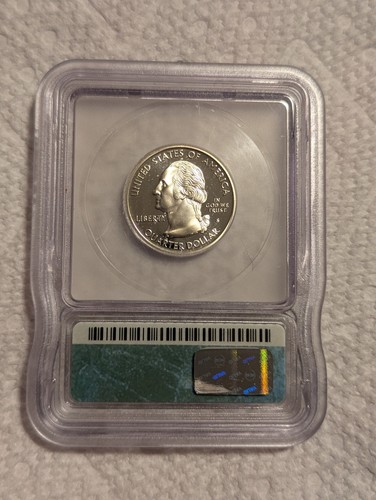 2004-S ICG PR70DCAM Silver Wisconsin State Quarter!!!!!!! - Picture 2 of 2