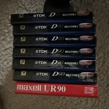 TDK D90 Maxell UR90 90 min High Output Recordable Blank Cassette Tapes