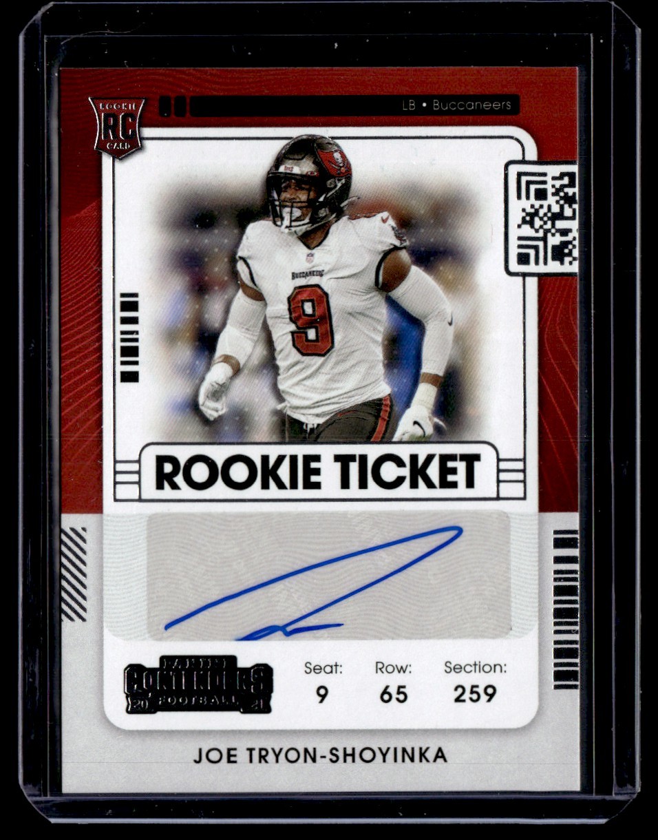 2021 Panini Contenders Rookie Ticket Auto Joe Tryon-Shoyinka #160 B